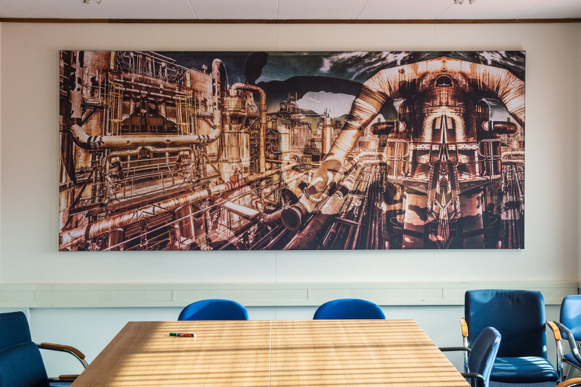Wallart kantoor Fibrant gebouw Chemelot Geleen
