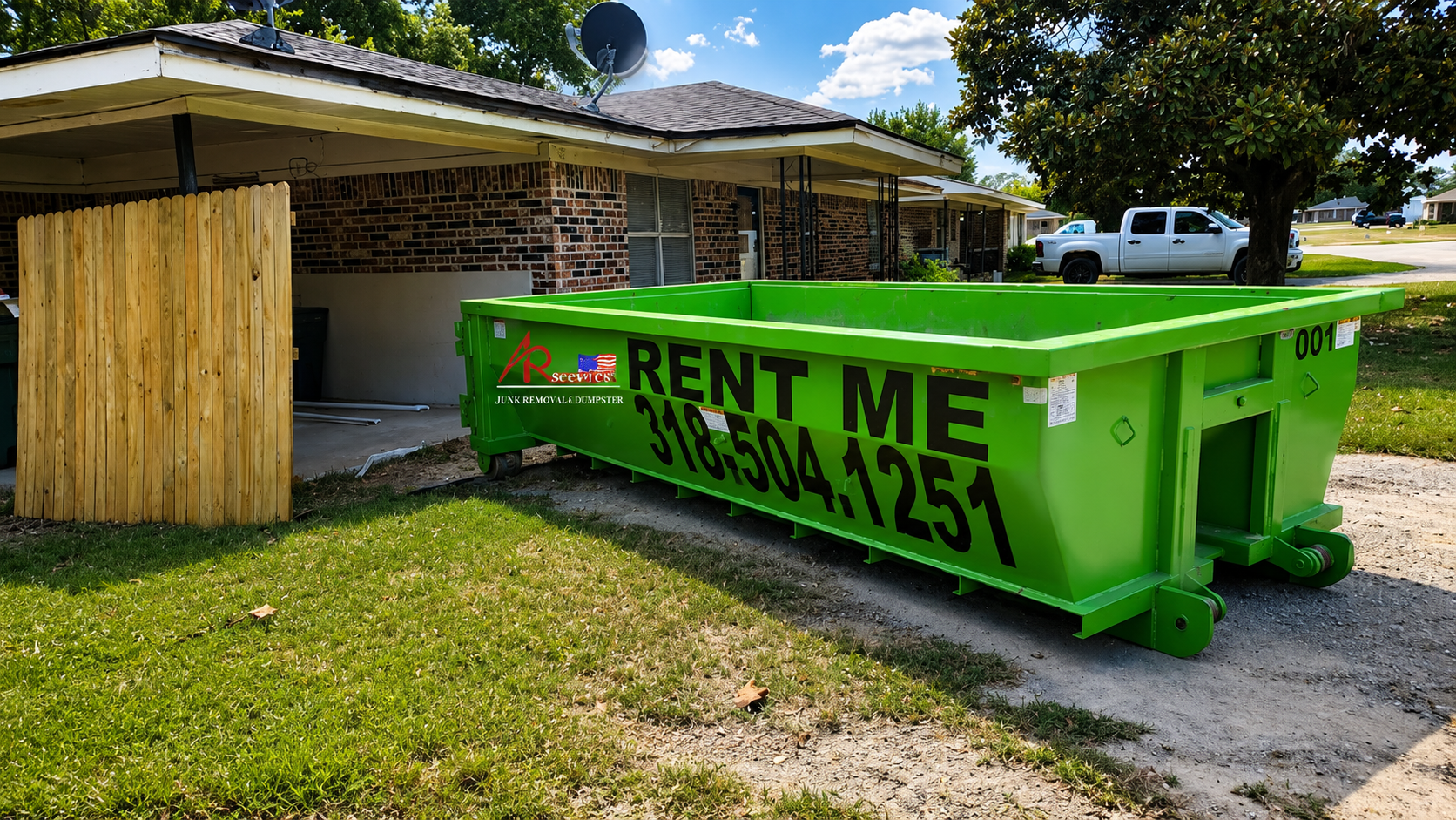 dumpster rental services for home renovation in Ardmore OK