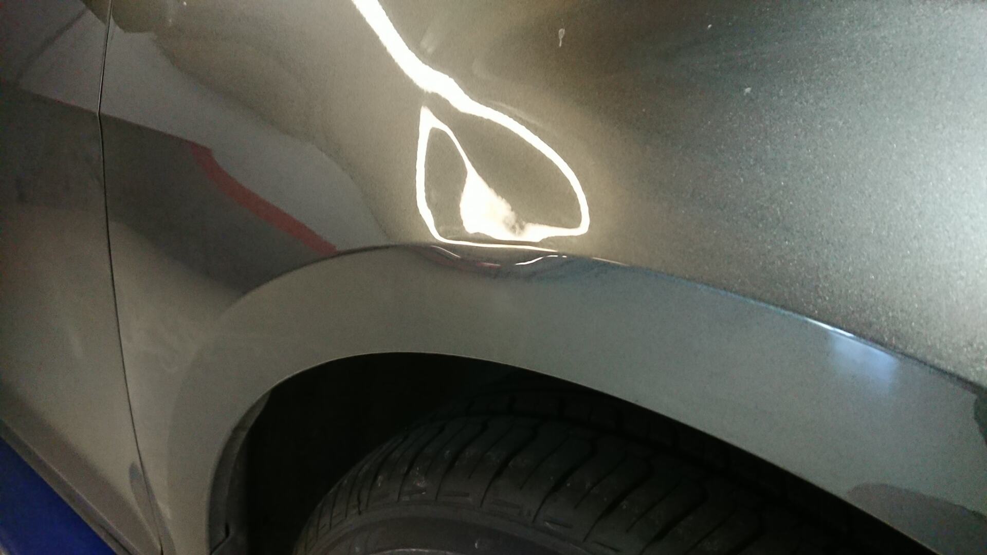 Silver Car Before — Penrith NSW — Dent Ezy Fix P/L