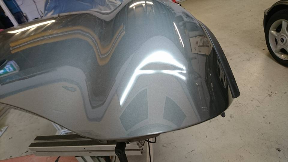 Car Hood Before — Penrith NSW — Dent Ezy Fix P/L