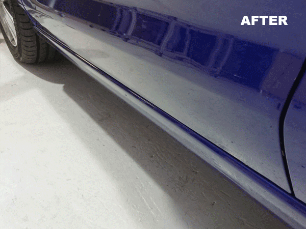 Blue Car After — Penrith NSW — Dent Ezy Fix P/L