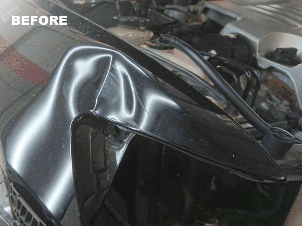 Black Car Before — Penrith NSW — Dent Ezy Fix P/L