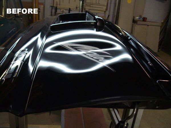 Black Car Part Before — Penrith NSW — Dent Ezy Fix P/L