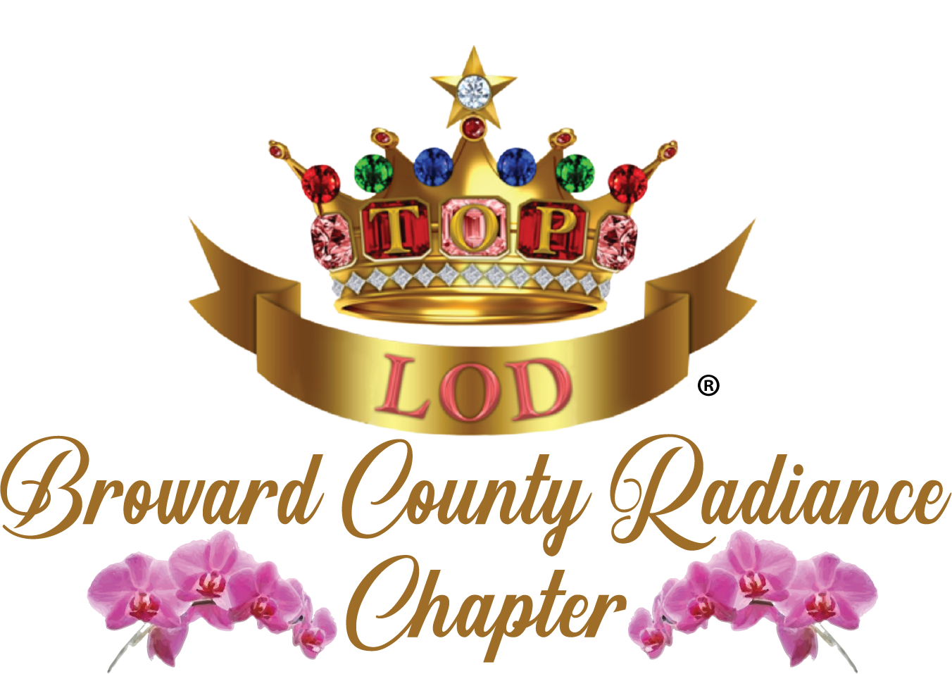 A logo for the broward county radiance chapter