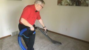 Cleaning a Carpet in Room — Little Chute, WI — BowTie Carpet Cleaning LLC