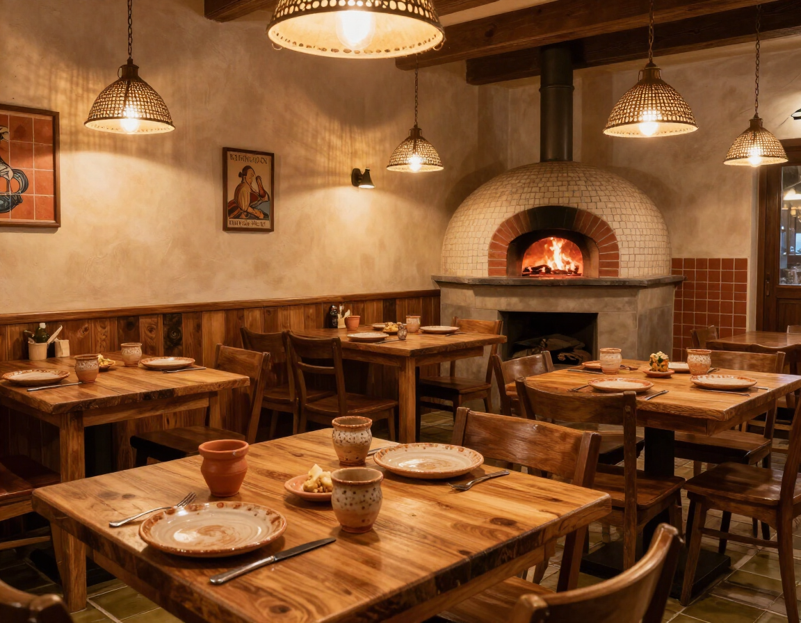 Warm and inviting interior of Remo's restaurant