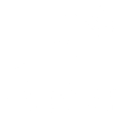 Logo for Benjamin Law Immigration featuring a letter B with a maple leaf and a oval base.