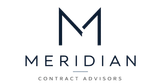 Meridian Contract Advisors logo with a stylized navy “M” above the company name on a white background