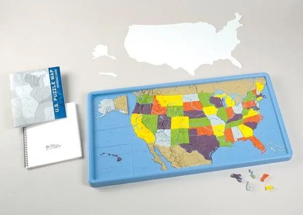 U.S. Puzzle Map Game — St. Anthony, IN — Tri Plastics