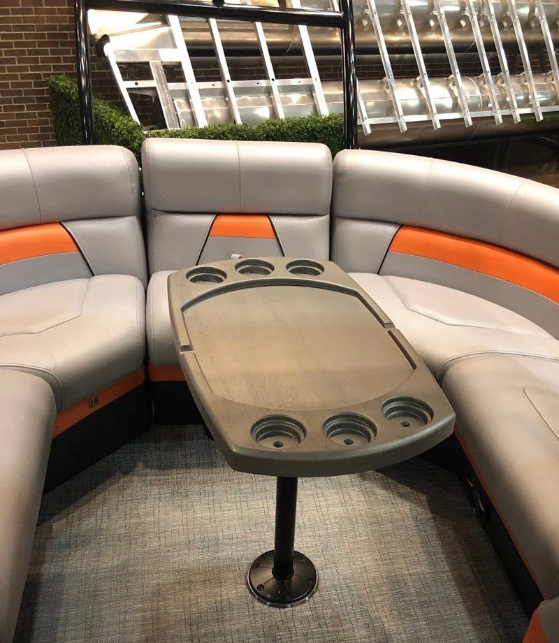 Gray Boat Seat And Table — St. Anthony, IN — Tri Plastics