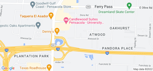 Map of business location