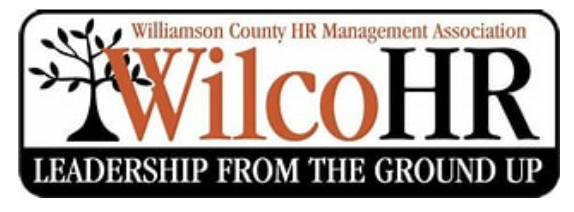 A logo for williamson county hr management association