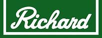 Inscription « Richard » en blanc, écrite en cursive, sur un panneau vert à bordure blanche.