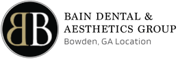 A logo for bain dental and aesthetics group