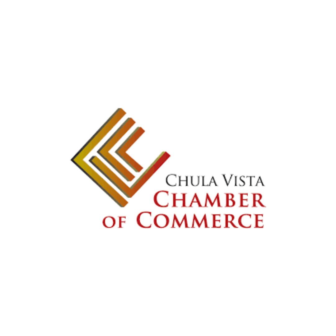 A logo for the chula vista chamber of commerce