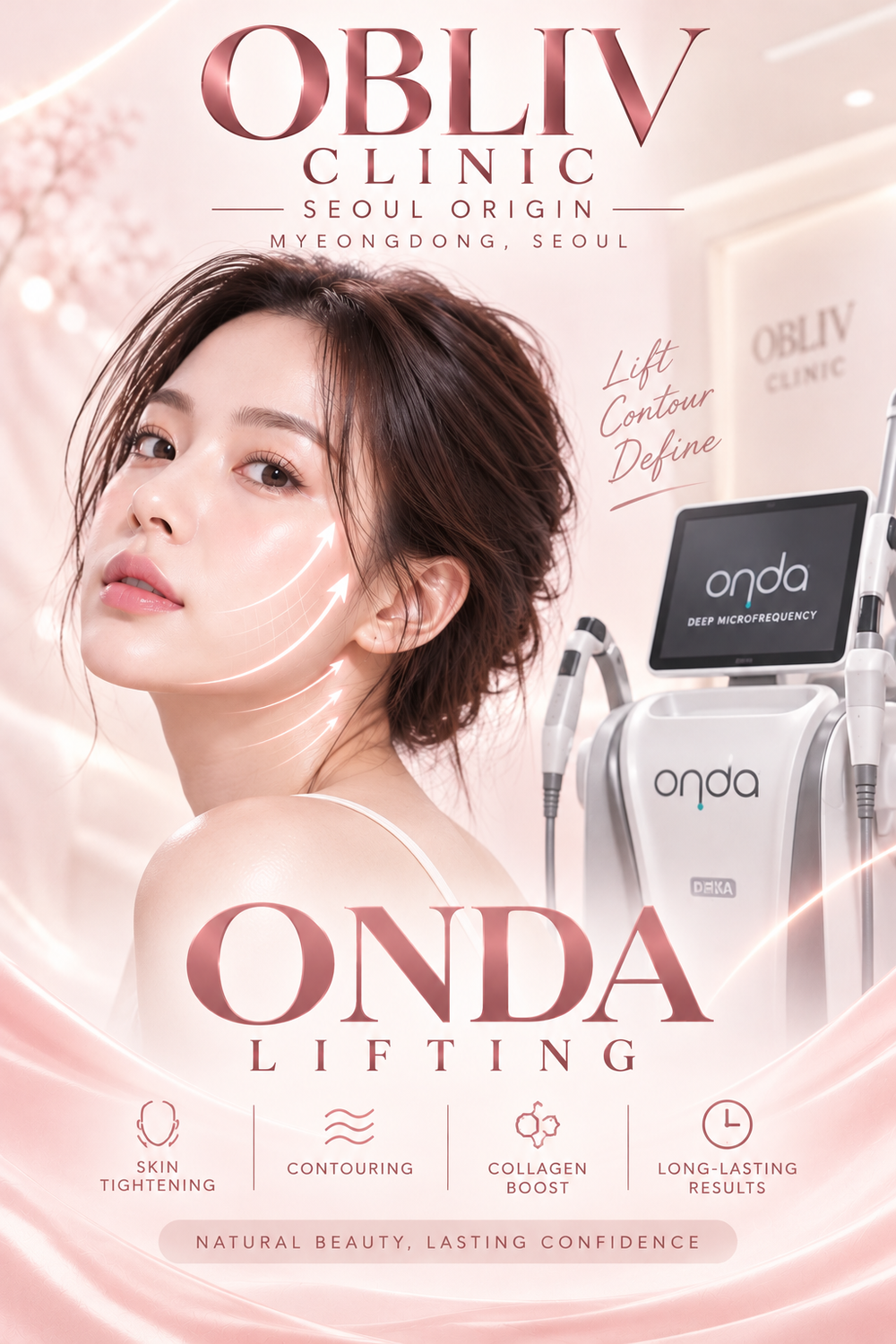 ONDA Body treatment guide, Obliv Clinic Seoul Origin