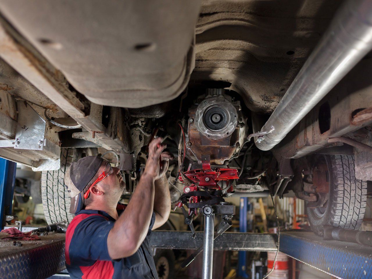 under the truck