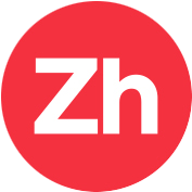 ZOOhaus logo with the letters zh in a red circle on a white background.