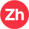 ZOOhaus logo with the letters zh in a red circle on a white background.