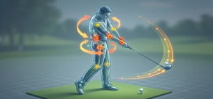 Swing analysis technology tracking a golfer's motion
