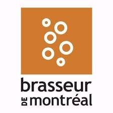 Le logo du brasseur de montréal est un carré brun avec des cercles blancs dessus.