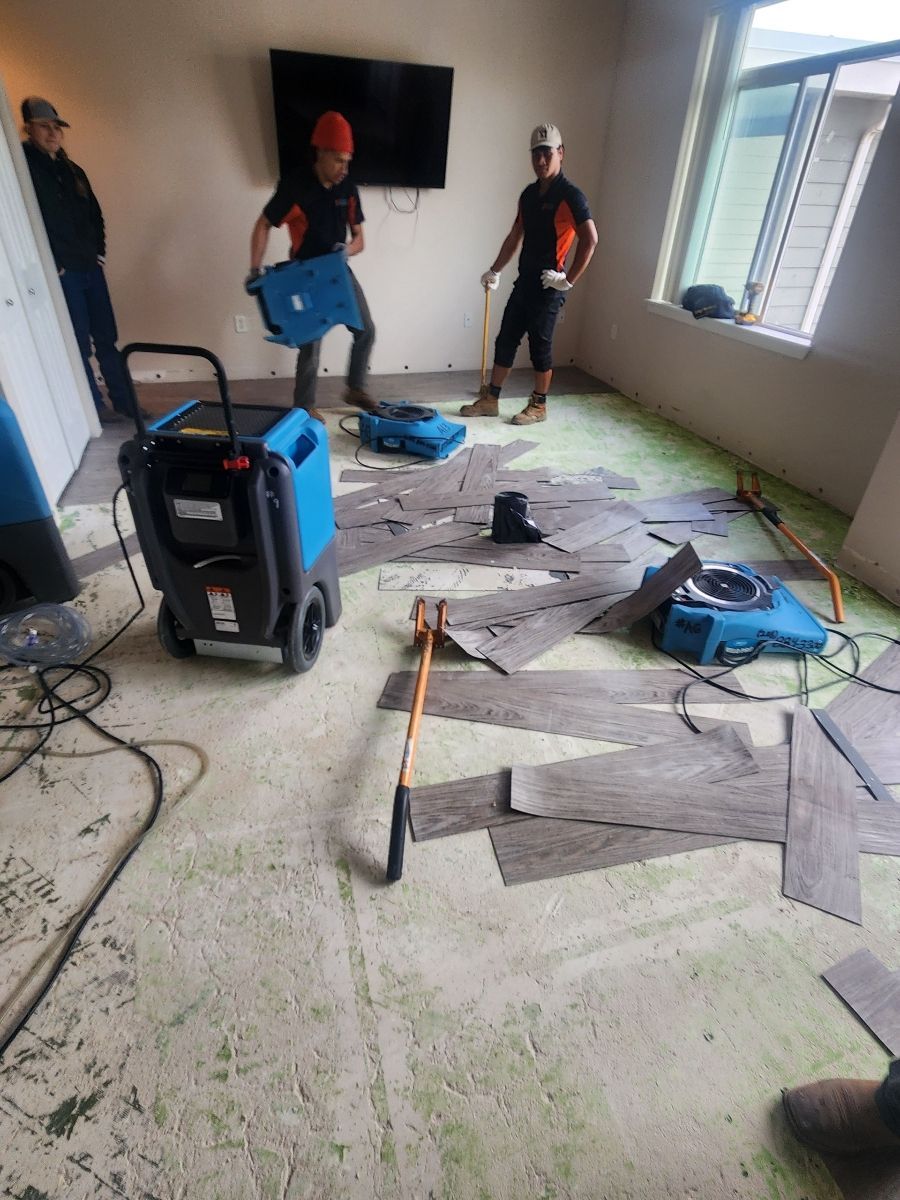 on-going water damage restoration in meridian