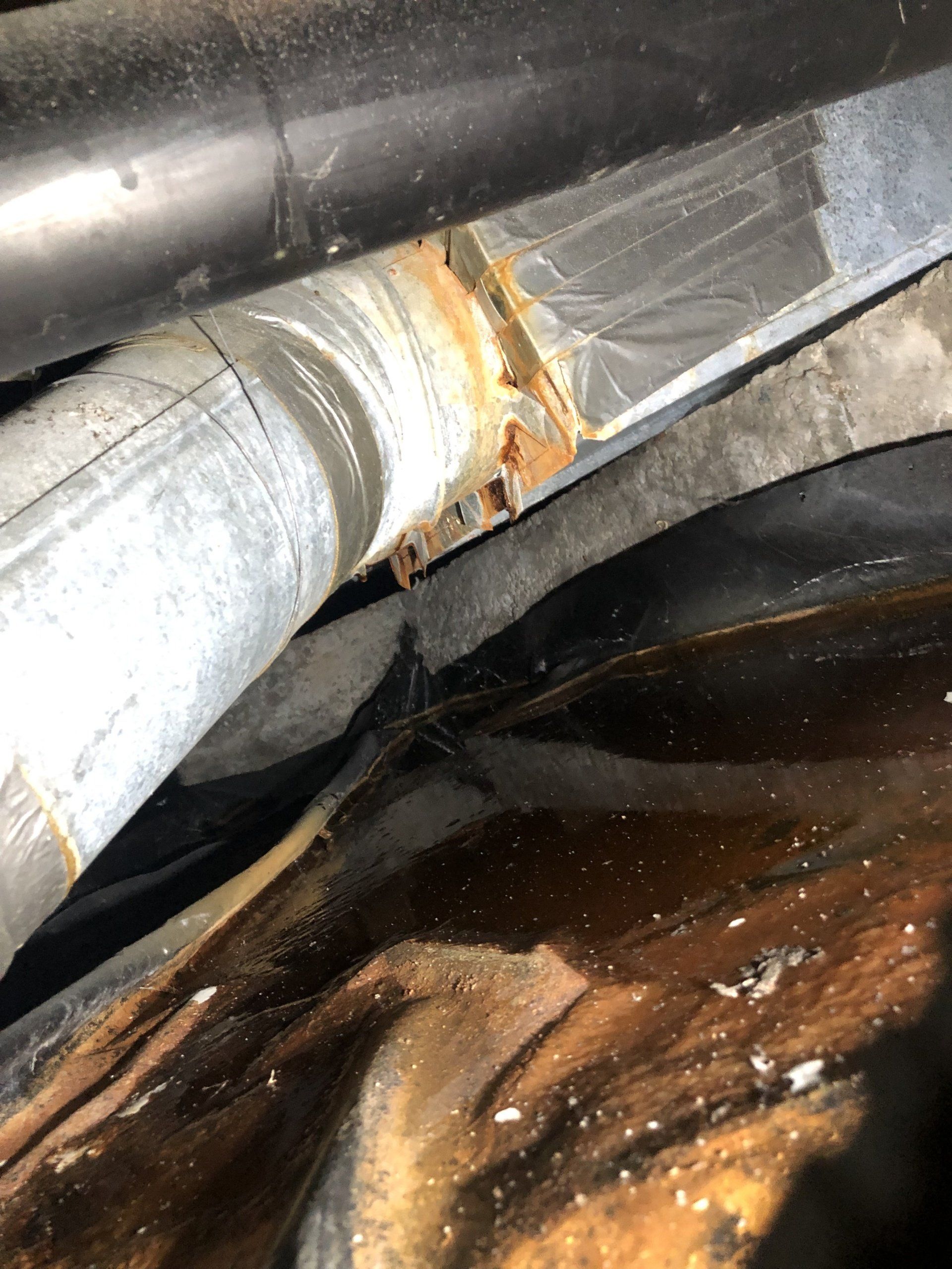 leaking air conditioner water — water damage restoration meridian