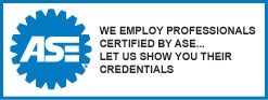 ASE certified ASE certified