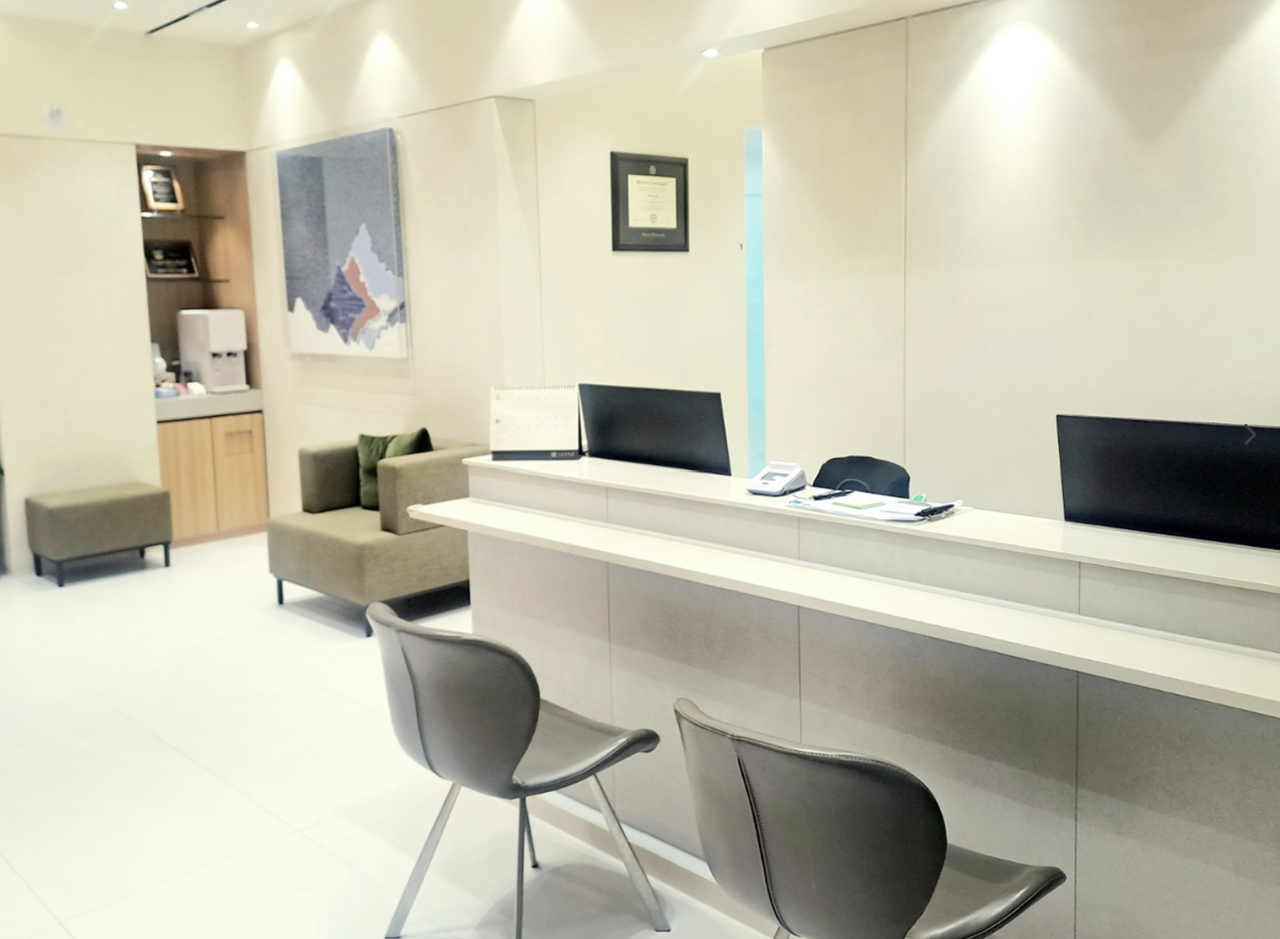 Patient lounge at A Plus Dental Clinic, Gangnam