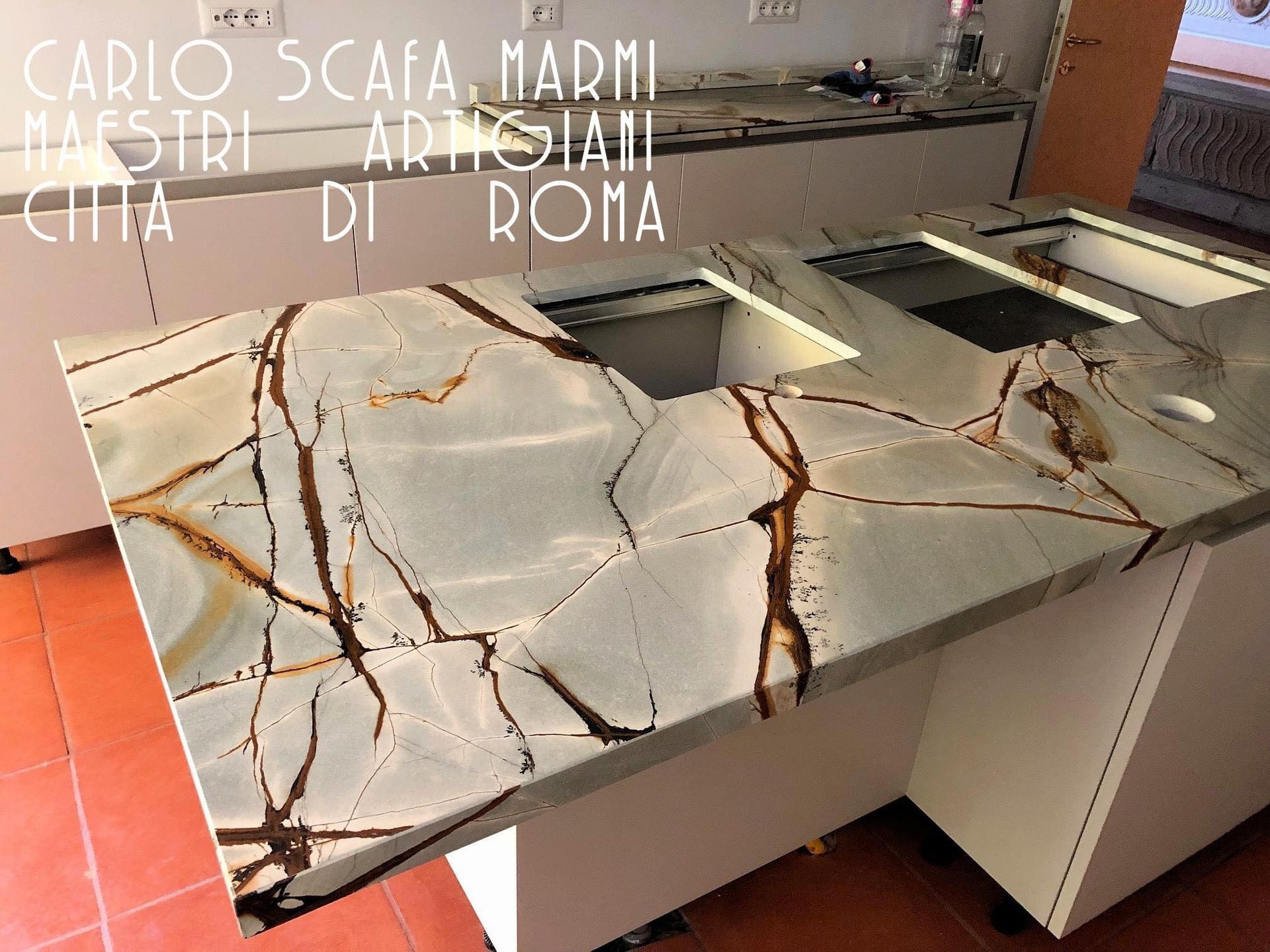 piano in marmo a Roma