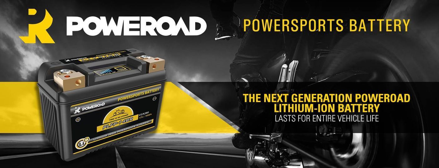 Baterias de mota lítio POWERROAD 