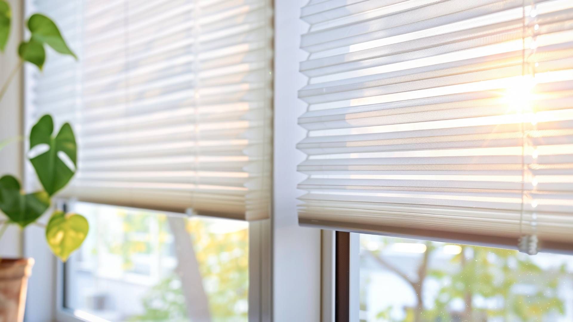 Cellular shades to help with temperature control at Schön Interiors near Braunfels, Texas