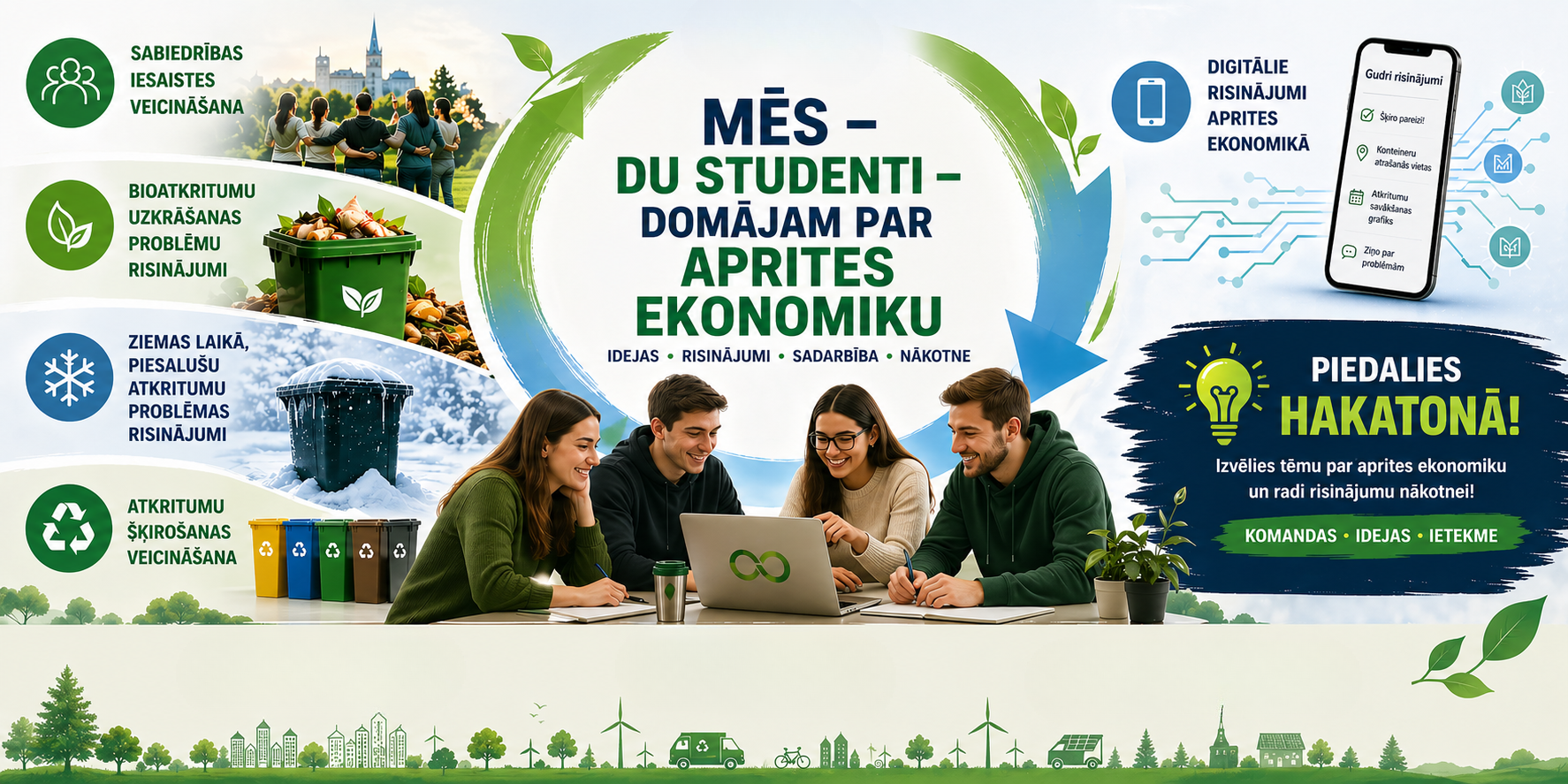 Daugavpils Universitātē notiks hakatons par aprites ekonomiku kurā dalību ņems DU student