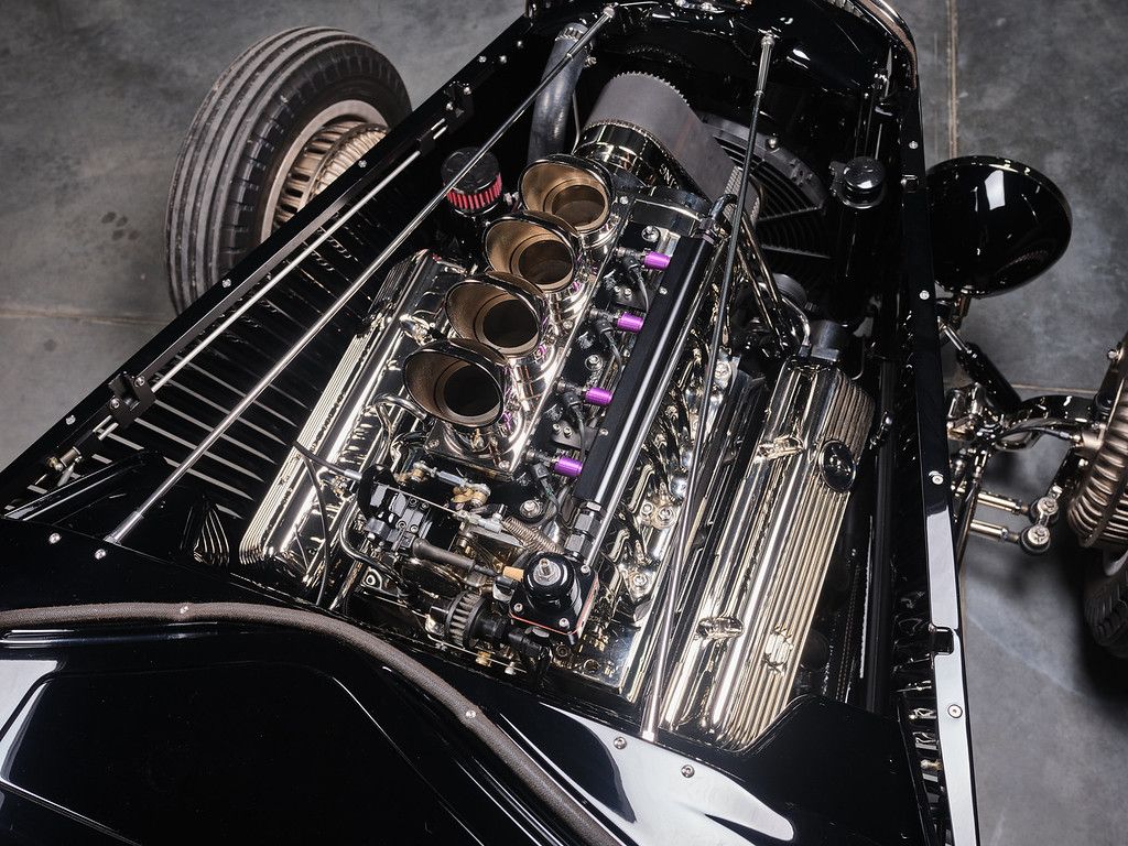 Custom built car 34 Ford hot rod. Supercharged 427 ls engine
