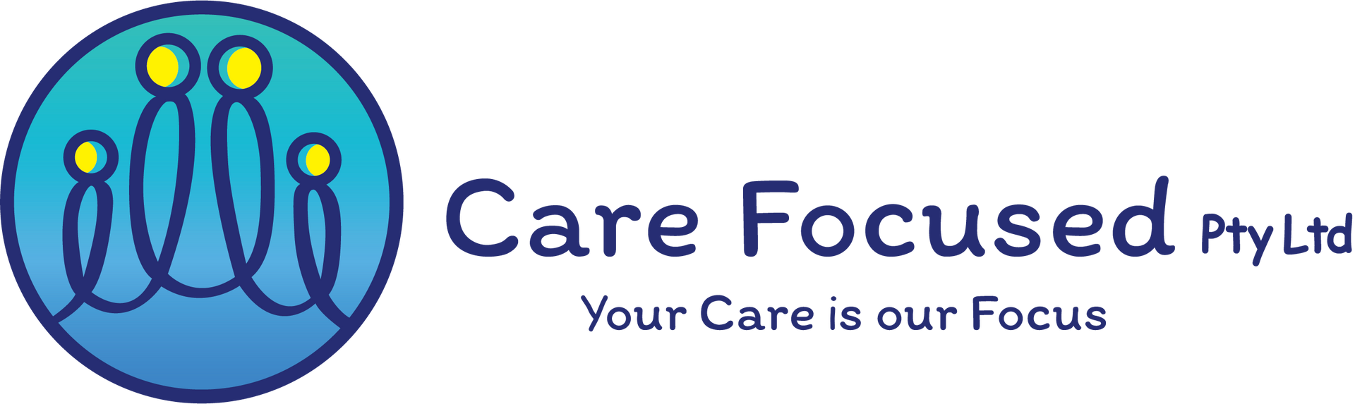 Care Focused Pty Ltd logo with blue circular icon and tagline, “Your Care is our Focus”