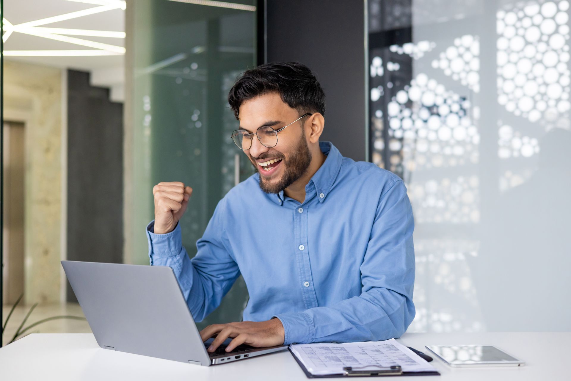 happy worker