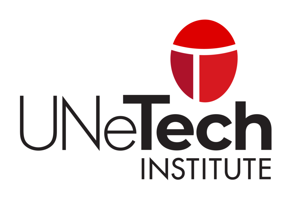 Logo for the UNetech Institute: Black text "UNeTech INSTITUTE" and a red stylized design.