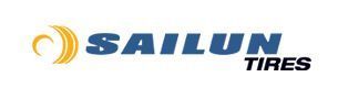Sailun Tires logo with blue text and a yellow swirl icon