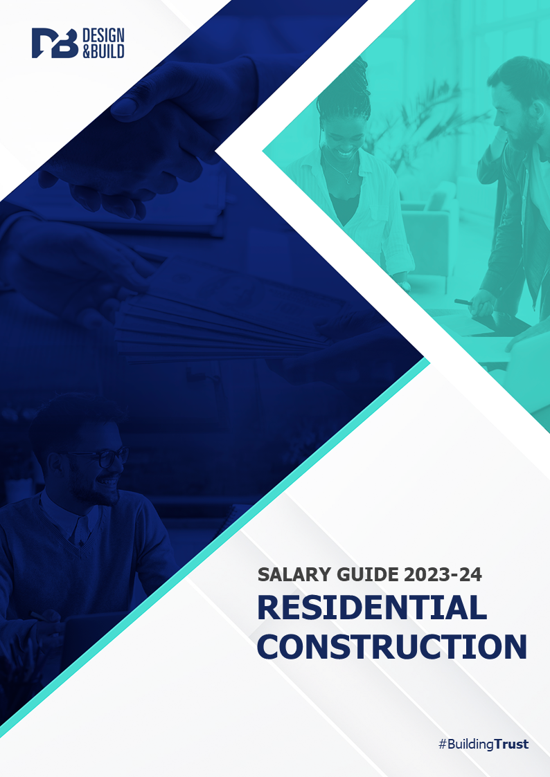 The cover of the salary guide for residential construction