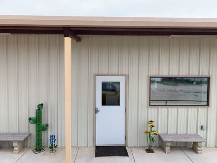 quiet pines rv park in Midland Texas' office