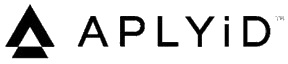 A black and white logo forAPLYid