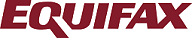 The equafax logo is red and white on a white background.