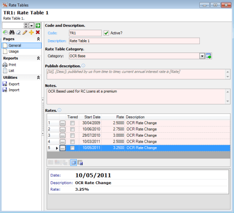 finPOWER Connect Rate Tables finPOWER Connect Rate Tables mbsl
