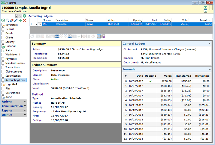 finPOWER Connect Accounting Ledgers finPOWER Connect Accounting Ledgers