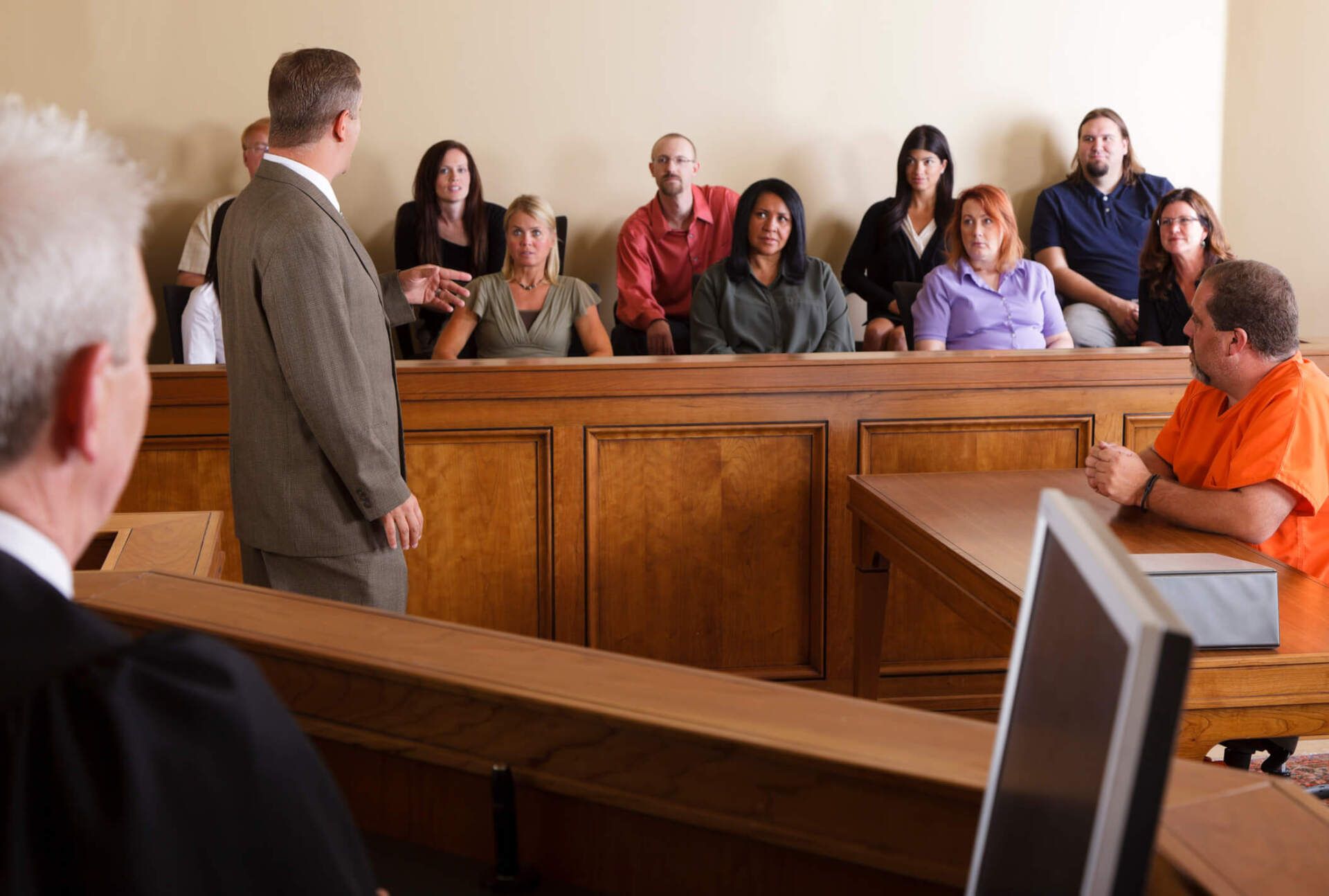 Lawyer Addressing the Jury — Oklahoma City, OK — Greg McCracken & Associates Lawyer Addressing the Jury — Oklahoma City, OK — Greg McCracken & Associates