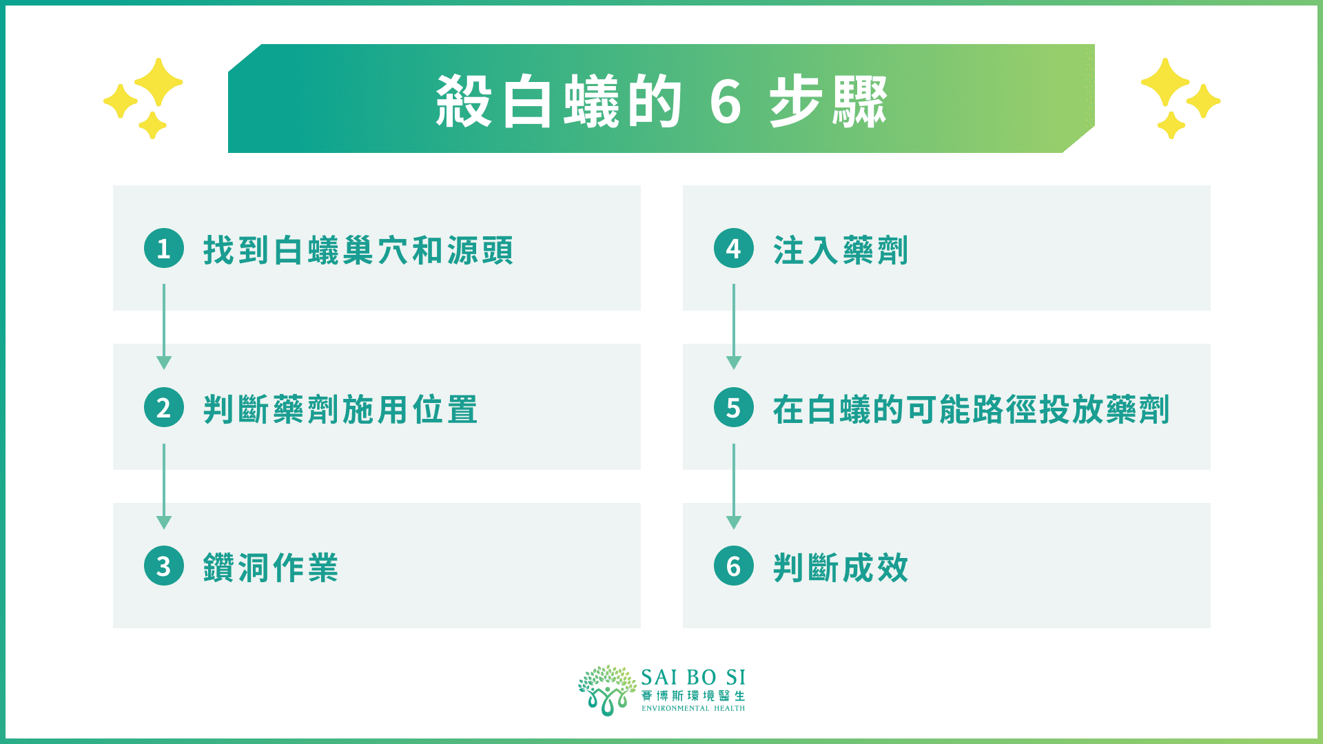 殺白蟻的 6 步驟