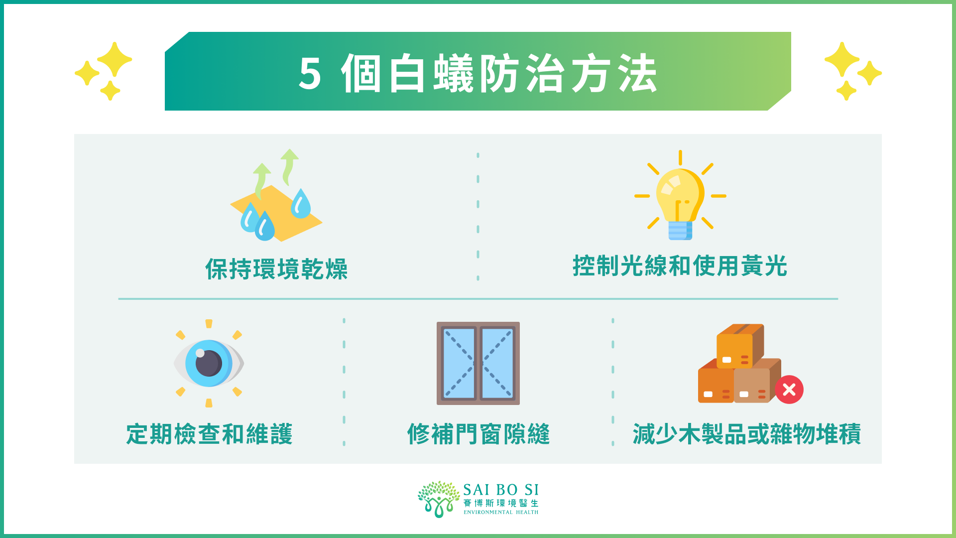 5 個白蟻防治方法