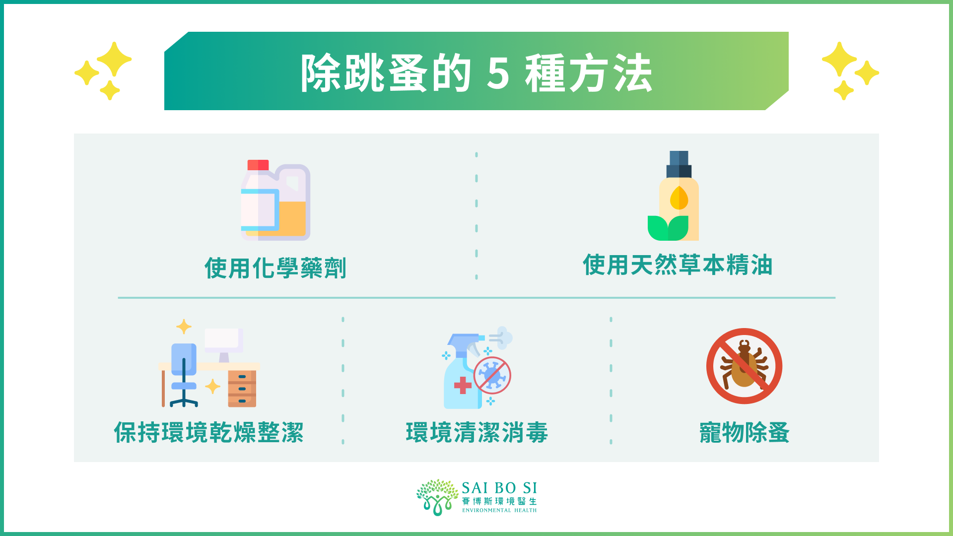 除跳蚤的 5 種方法