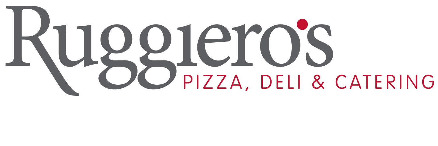 Ruggiero's logo: grey text with a red dot on the 