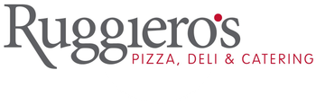 Ruggiero's logo: grey text with a red dot on the 